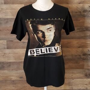 Concert  T-shirt Junstin Bieber concert tee  100%Authentic Size Med